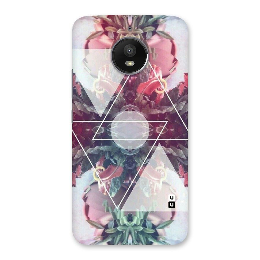Floral Triangle Back Case for Moto E4 Plus