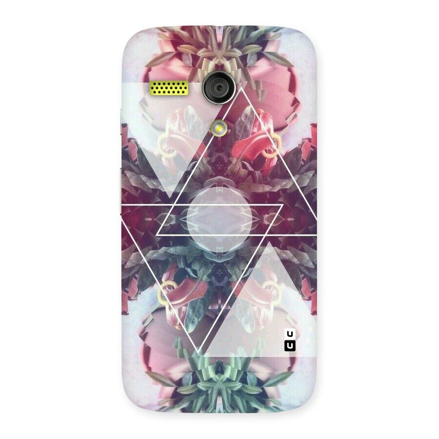 Floral Triangle Back Case for Moto G