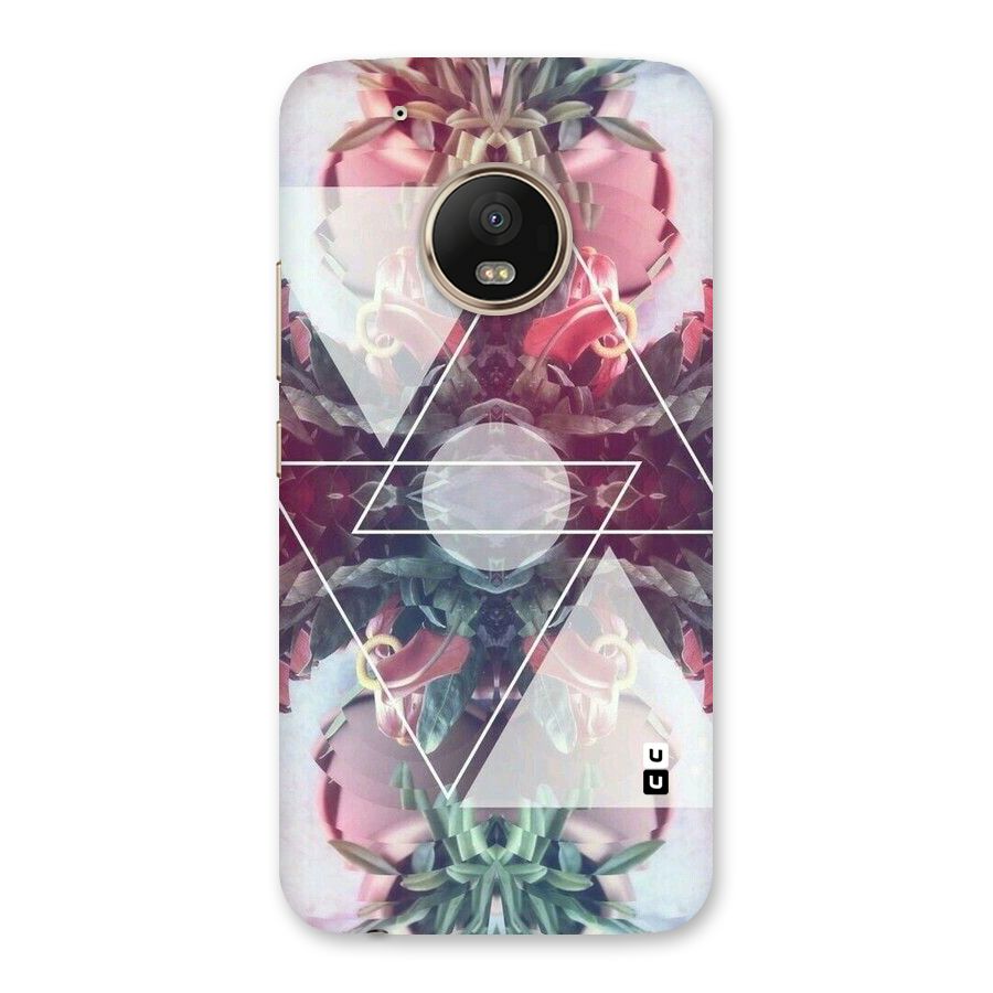 Floral Triangle Back Case for Moto G5 Plus