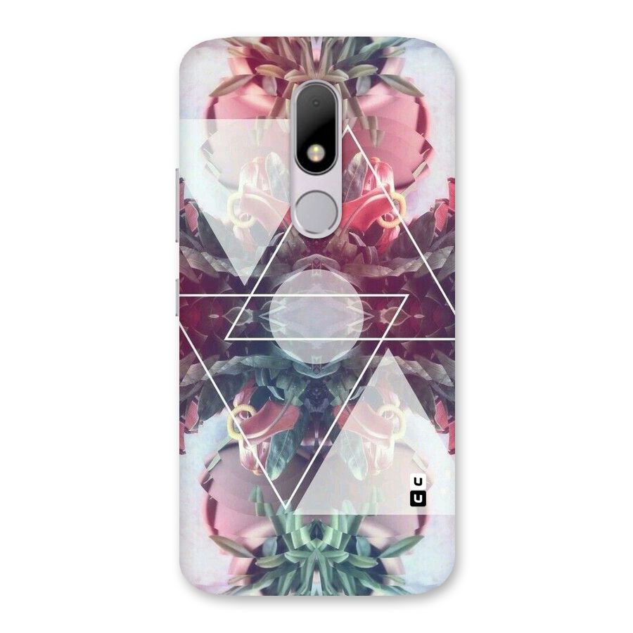 Floral Triangle Back Case for Moto M