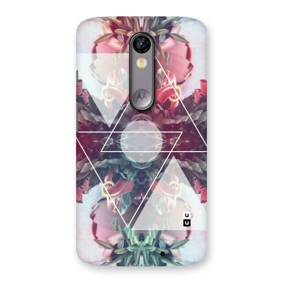 Floral Triangle Back Case for Moto X Force