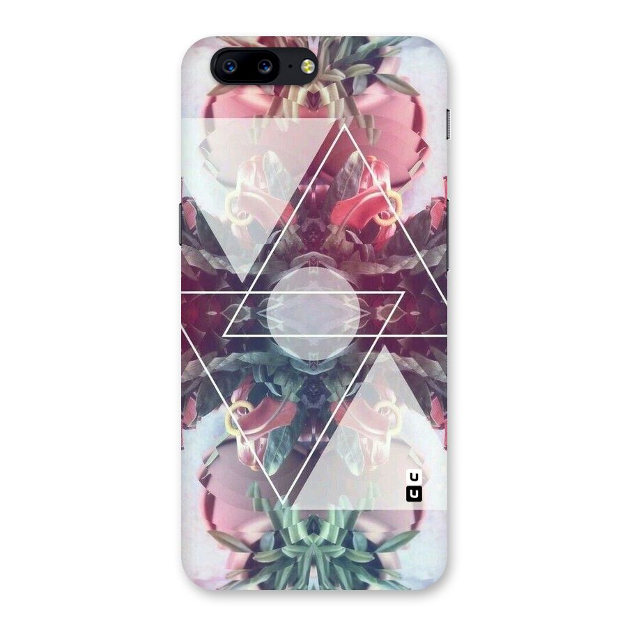 Floral Triangle Back Case for OnePlus 5