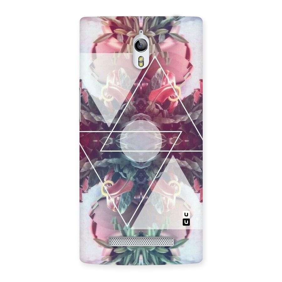 Floral Triangle Back Case for Oppo Find 7