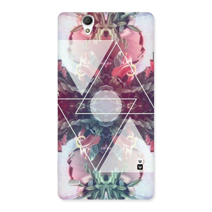 Floral Triangle Back Case for Sony Xperia C4