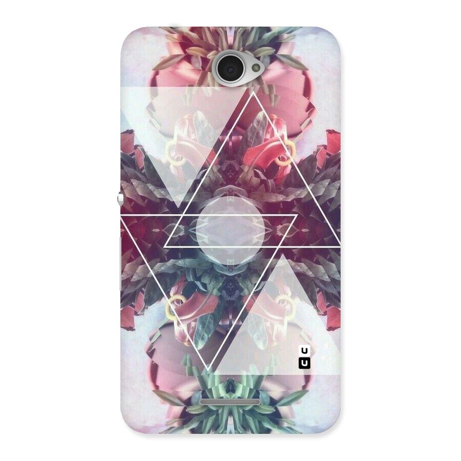 Floral Triangle Back Case for Sony Xperia E4