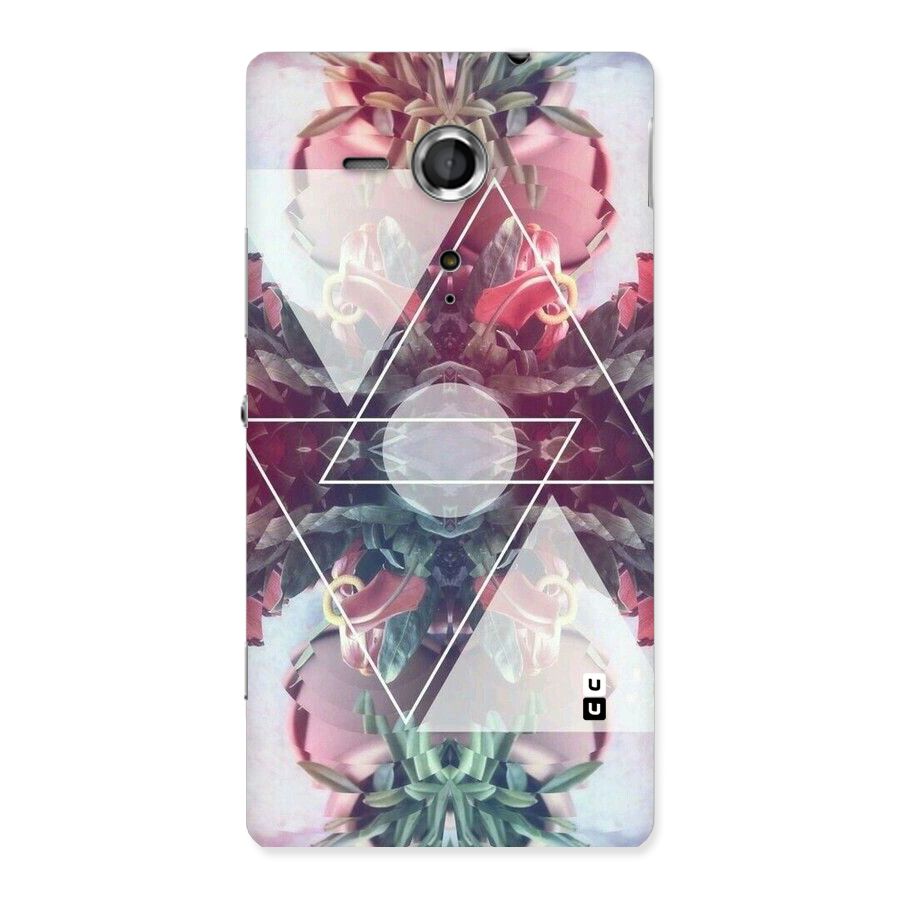 Floral Triangle Back Case for Sony Xperia SP