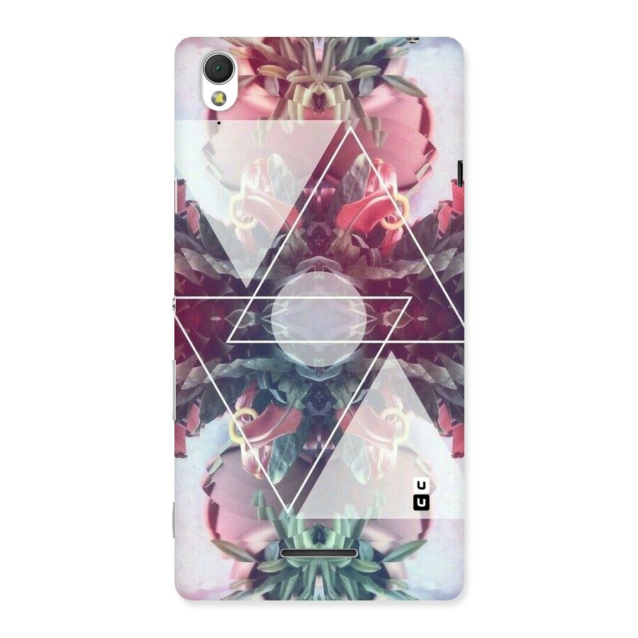 Floral Triangle Back Case for Sony Xperia T3