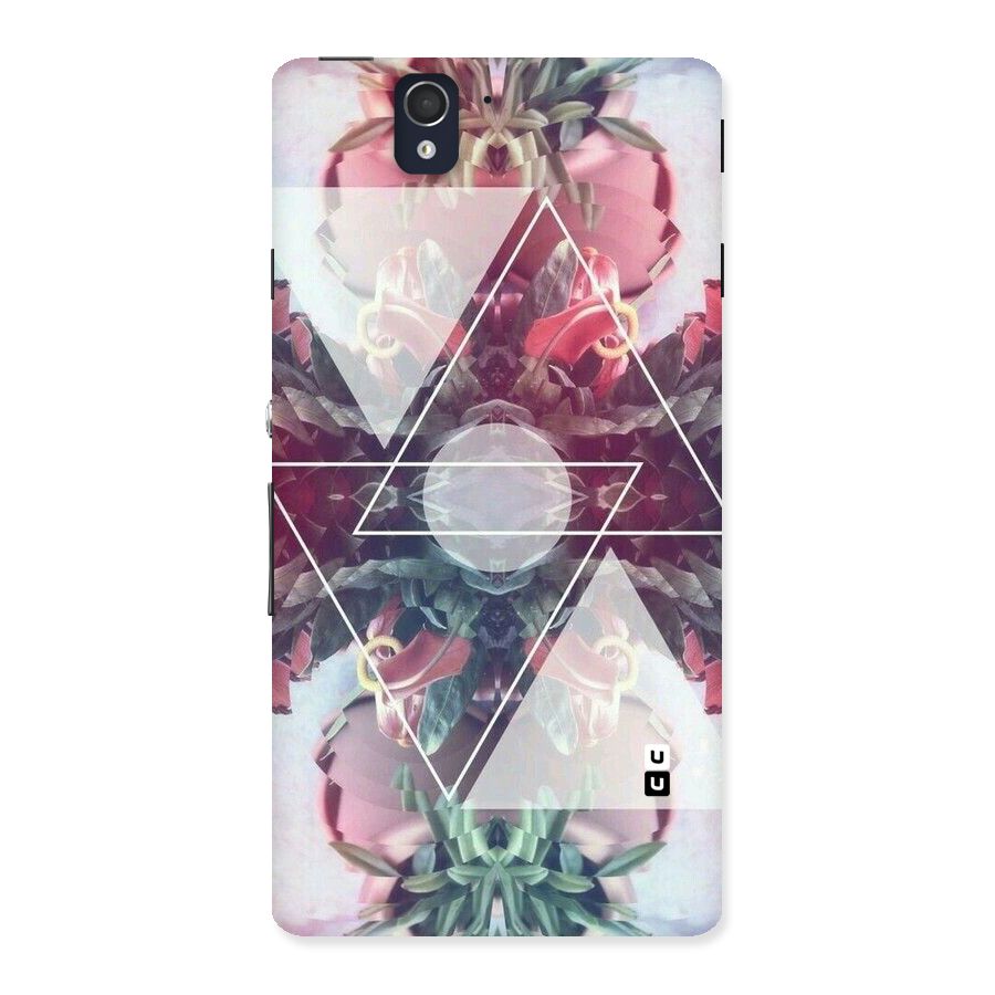 Floral Triangle Back Case for Sony Xperia Z
