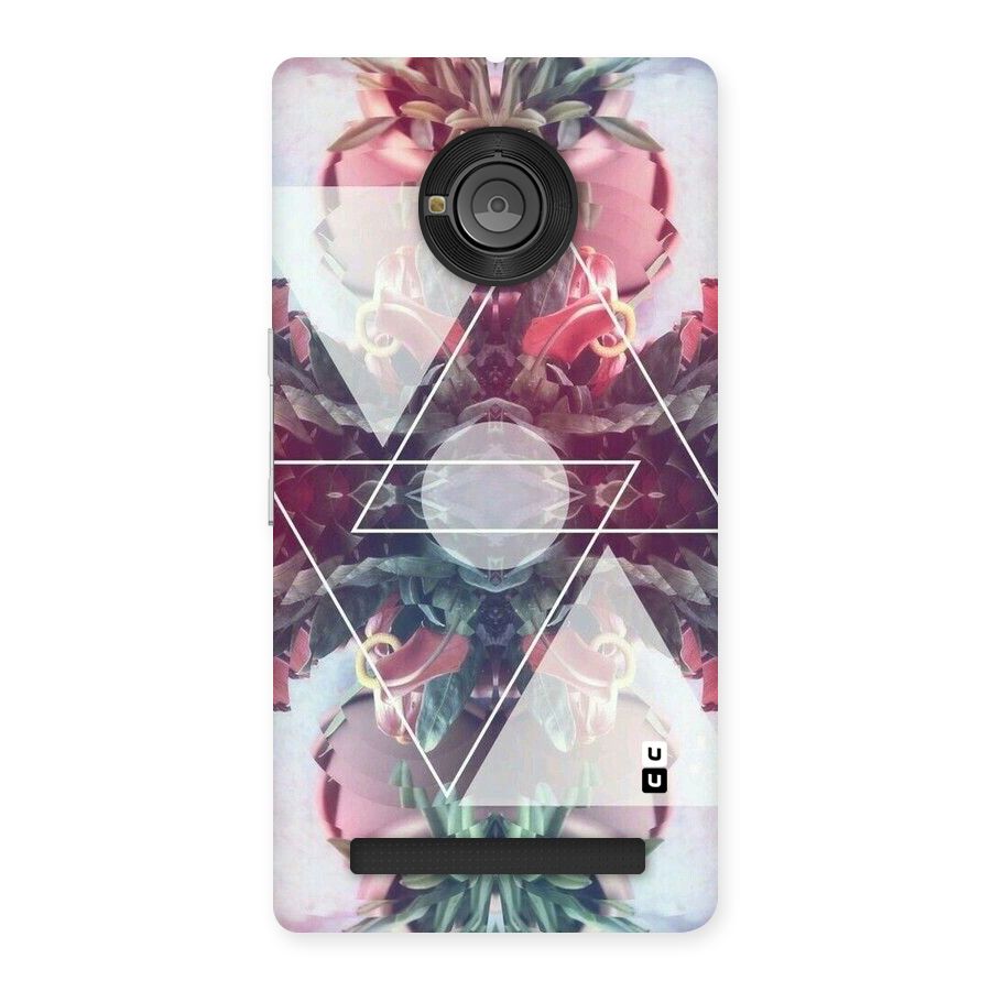 Floral Triangle Back Case for Yu Yuphoria