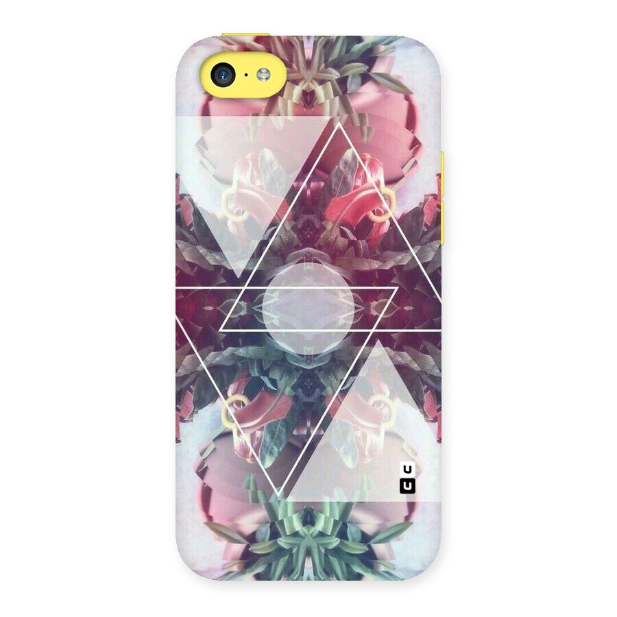 Floral Triangle Back Case for iPhone 5C