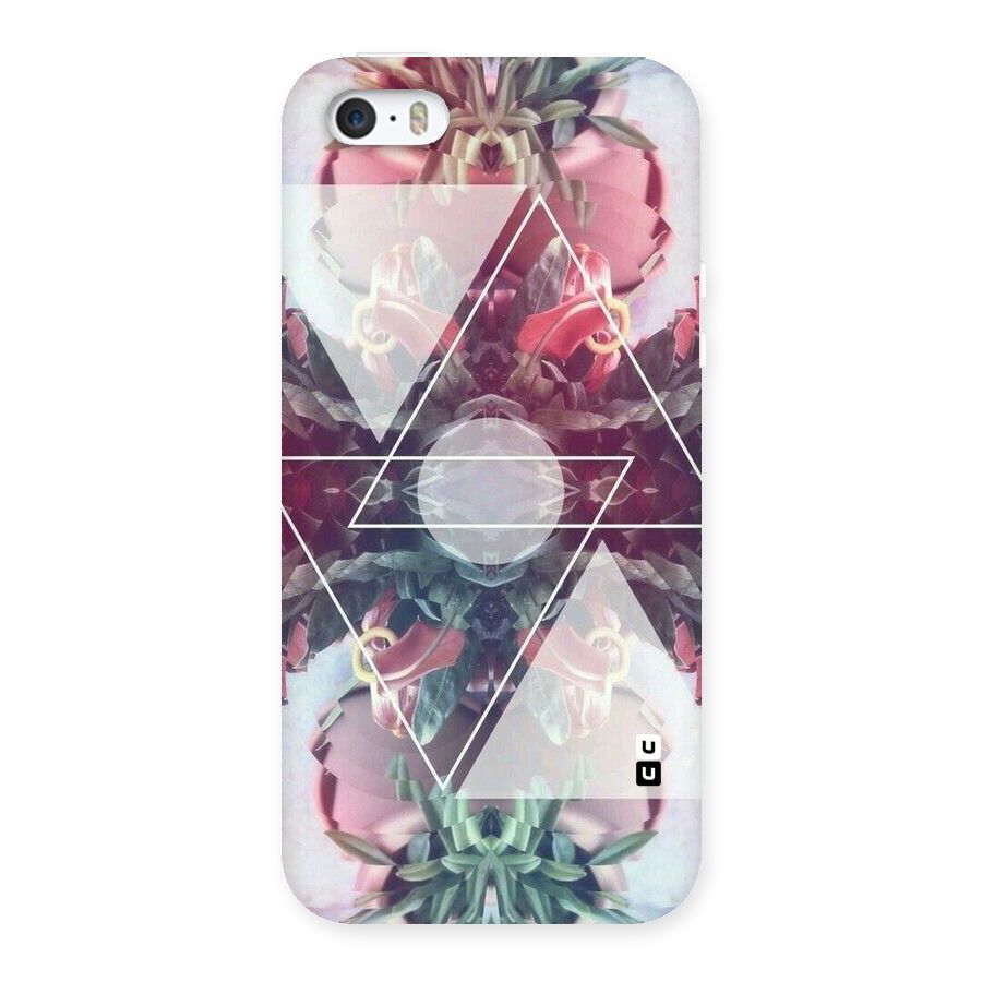 Floral Triangle Back Case for iPhone 5 5S