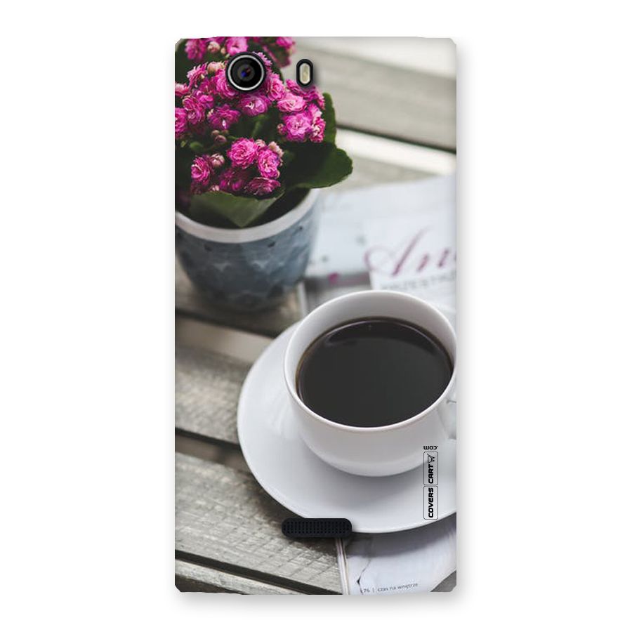 Flower And Blend Back Case for Canvas Nitro 2 E311