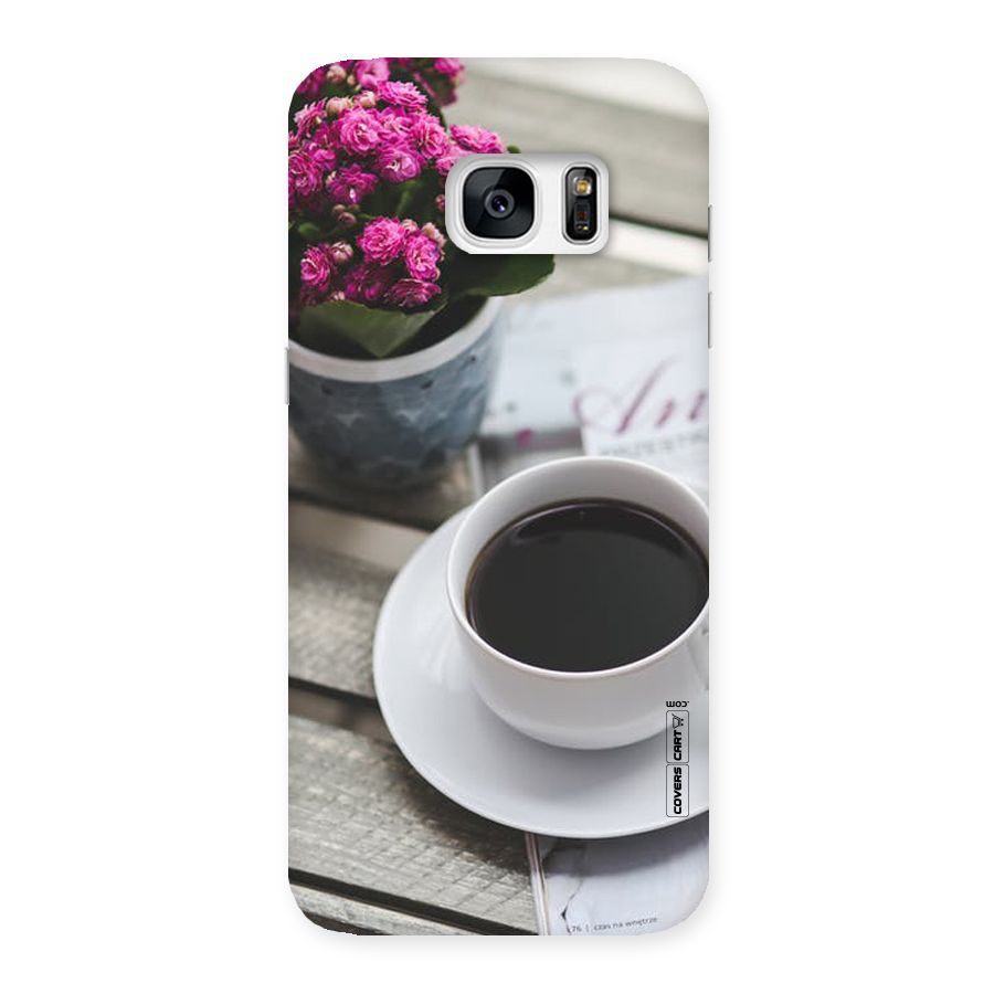 Flower And Blend Back Case for Galaxy S7 Edge