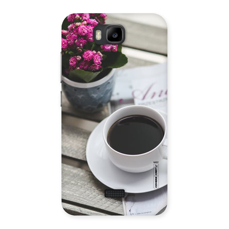 Flower And Blend Back Case for Honor Bee