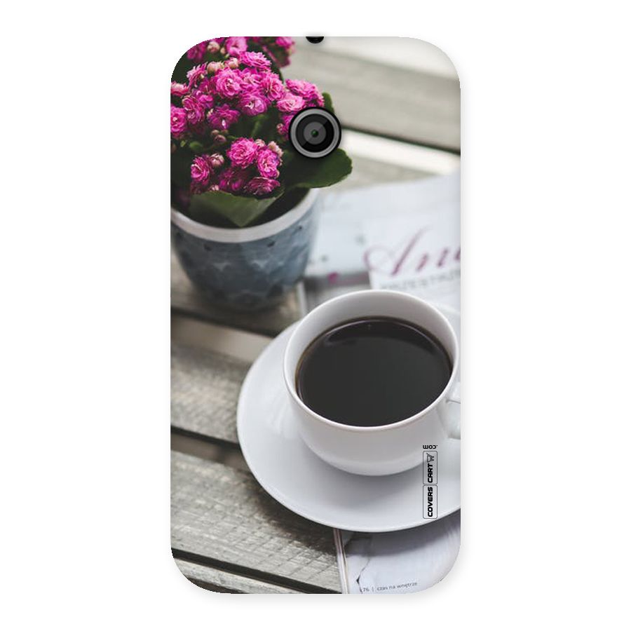 Flower And Blend Back Case for Moto E