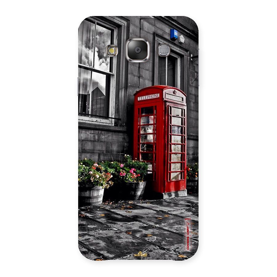 Flower And Booth Back Case for Galaxy E7