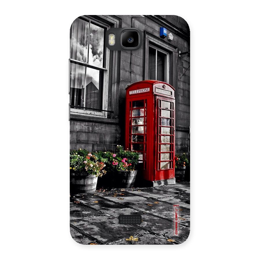 Flower And Booth Back Case for Honor Bee