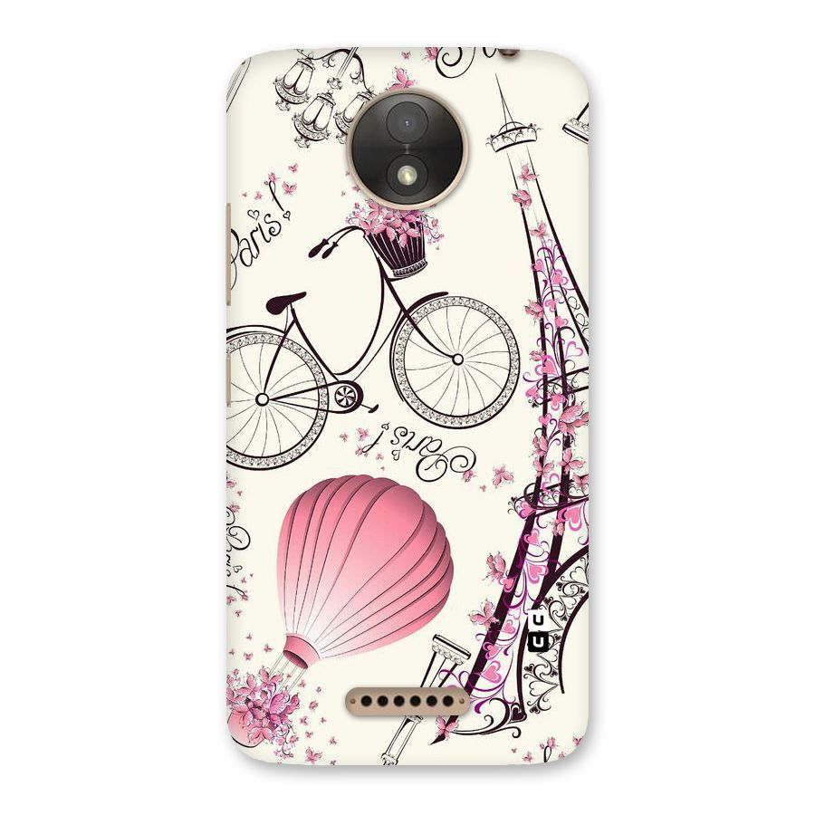 Flower Clipart Back Case for Moto C Plus