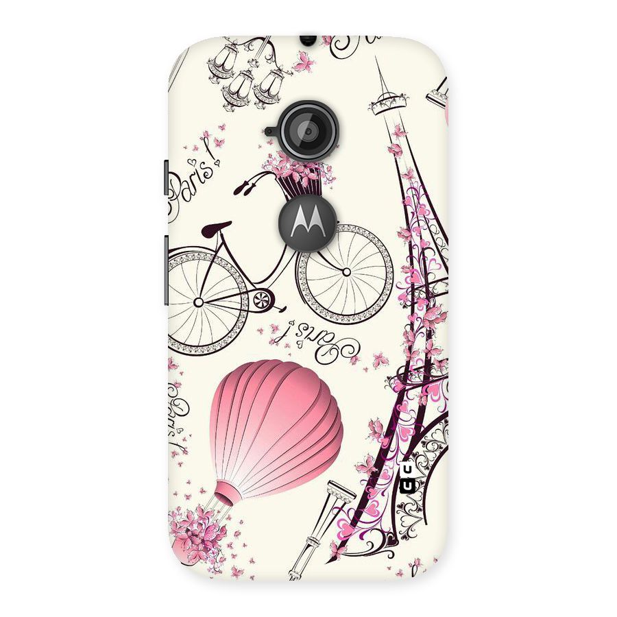 Flower Clipart Back Case for Moto E 2nd Gen