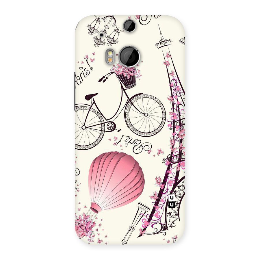 Flower Clipart Design Back Case for HTC One M8