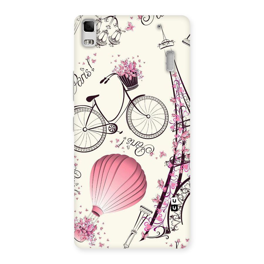 Flower Clipart Design Back Case for Lenovo K3 Note