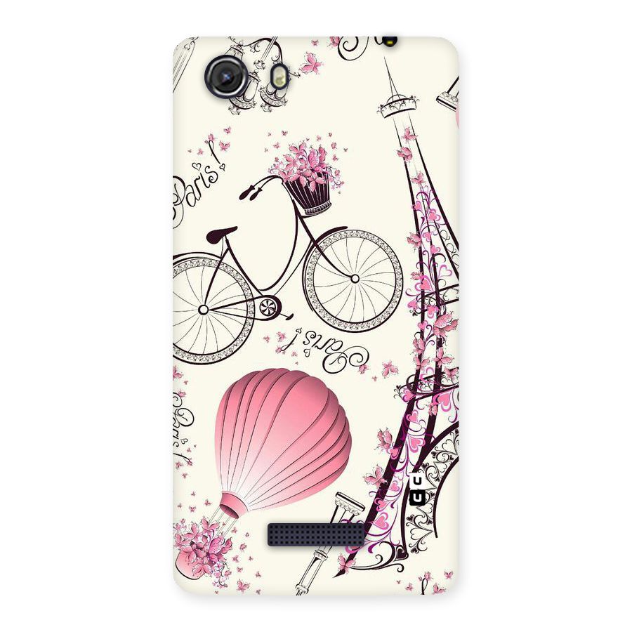 Flower Clipart Design Back Case for Micromax Unite 3