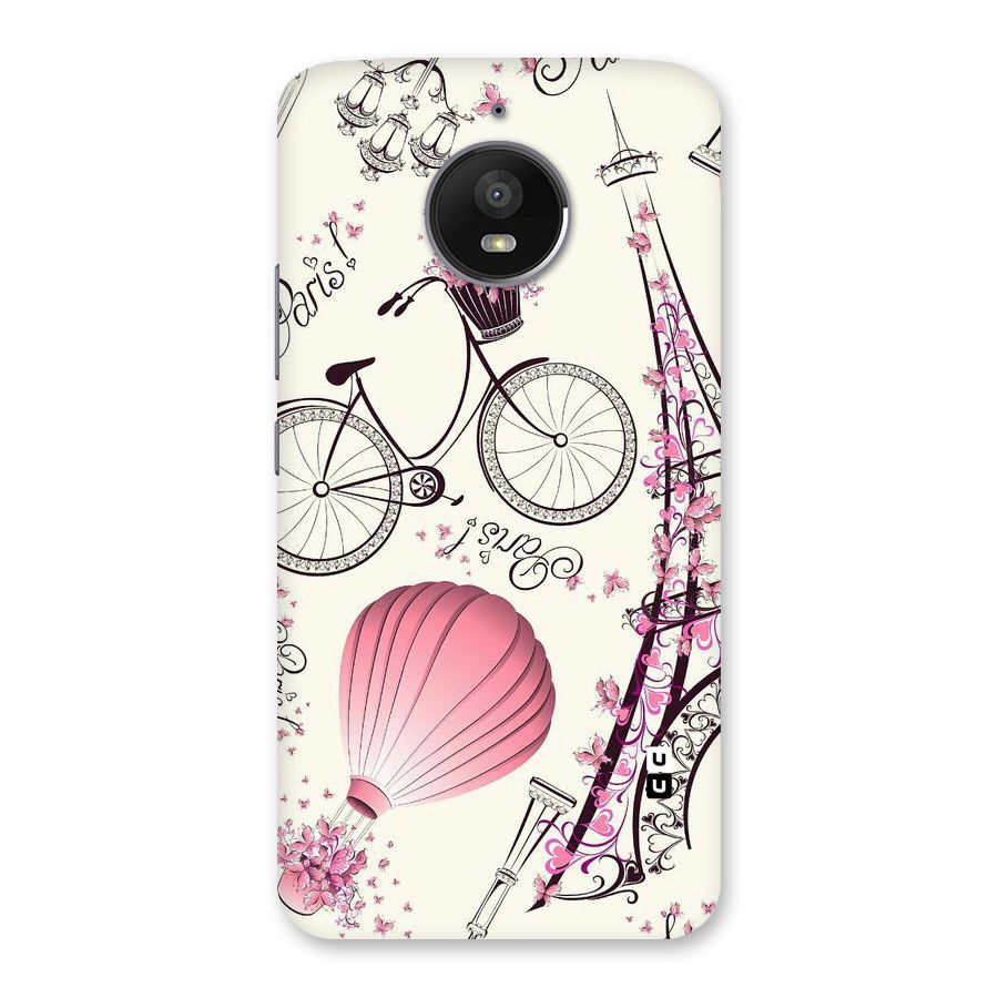 Flower Clipart Design Back Case for Moto E4 Plus