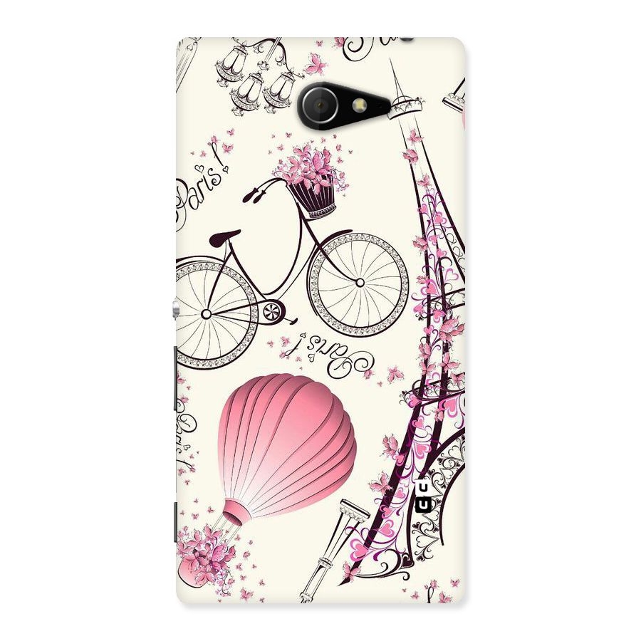 Flower Clipart Design Back Case for Sony Xperia M2