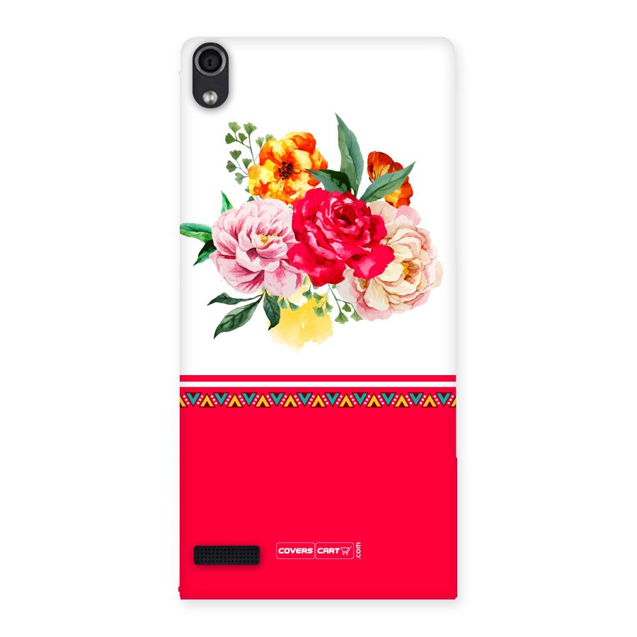 Flower Fusion Back Case for Ascend P6