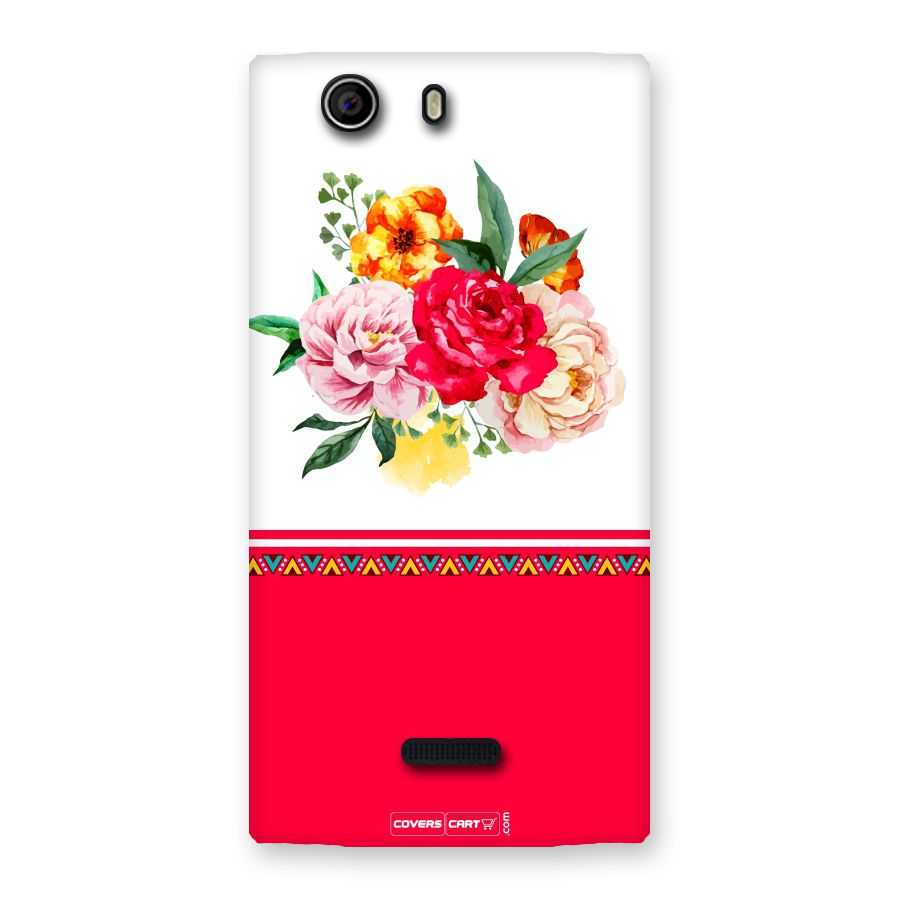 Flower Fusion Back Case for Canvas Nitro 2 E311