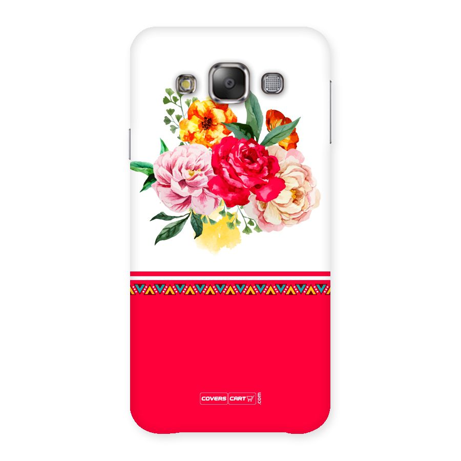Flower Fusion Back Case for Galaxy E7