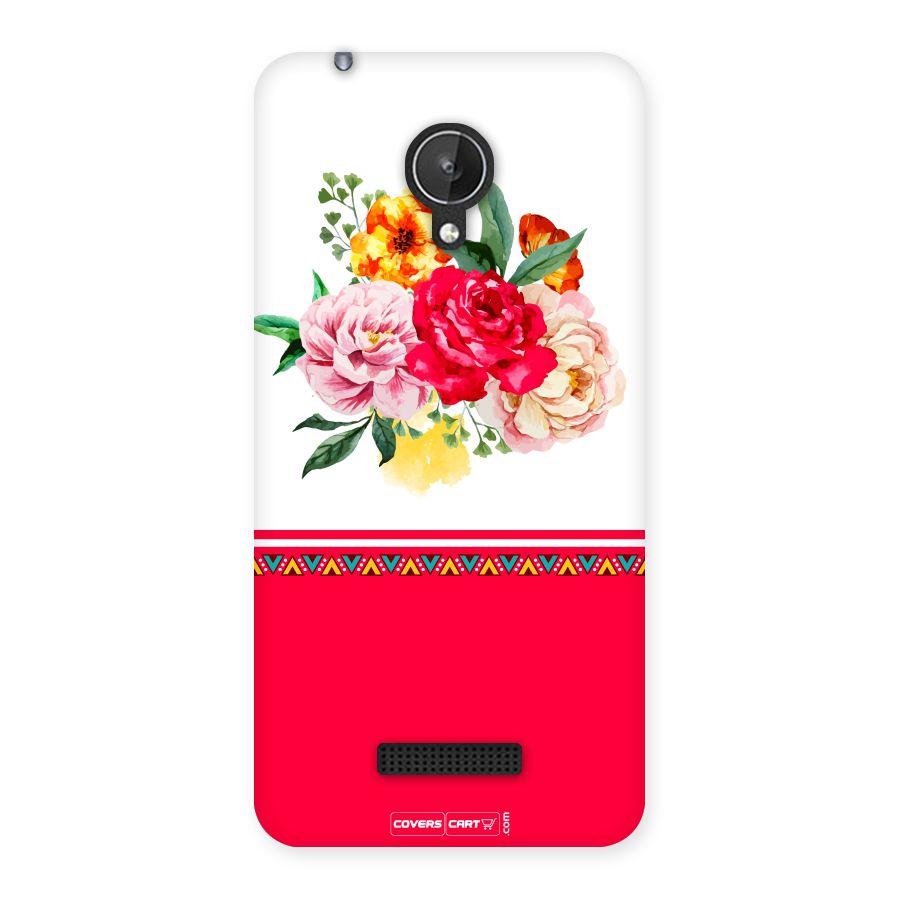 Flower Fusion Back Case for Micromax Canvas Spark Q380