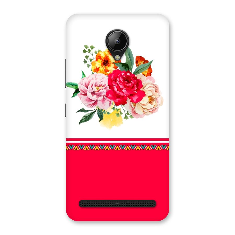 Flower Fusion Back Case for Lenovo C2