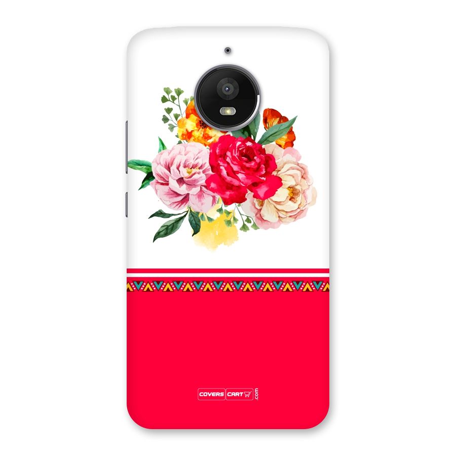 Flower Fusion Back Case for Moto E4 Plus