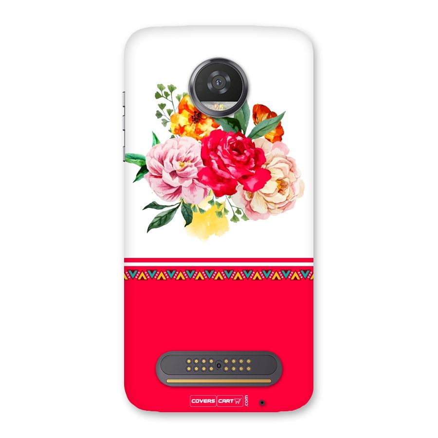 Flower Fusion Back Case for Moto Z2 Play