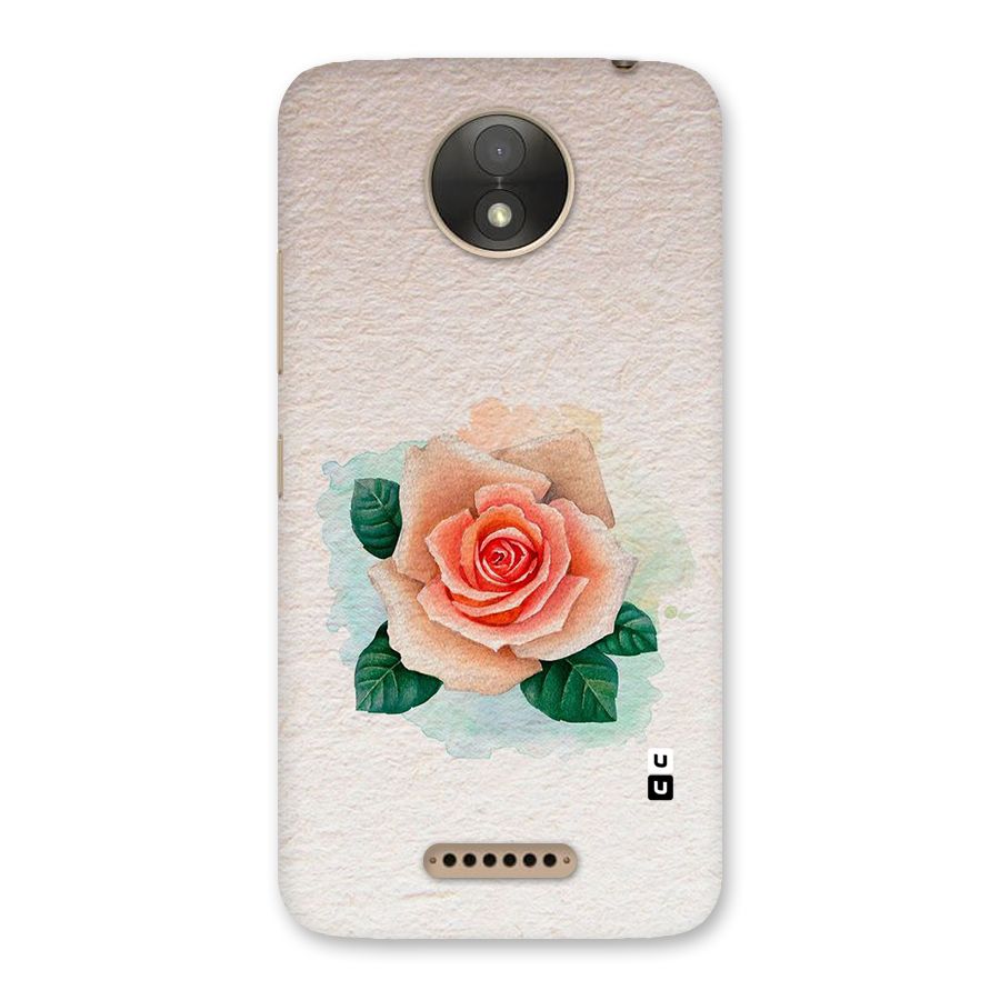 Flower Water Art Back Case for Moto C Plus