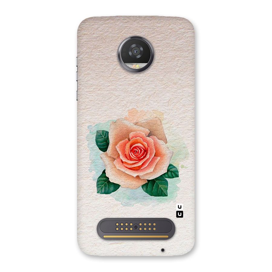 Flower Water Art Back Case for Moto Z2 Play