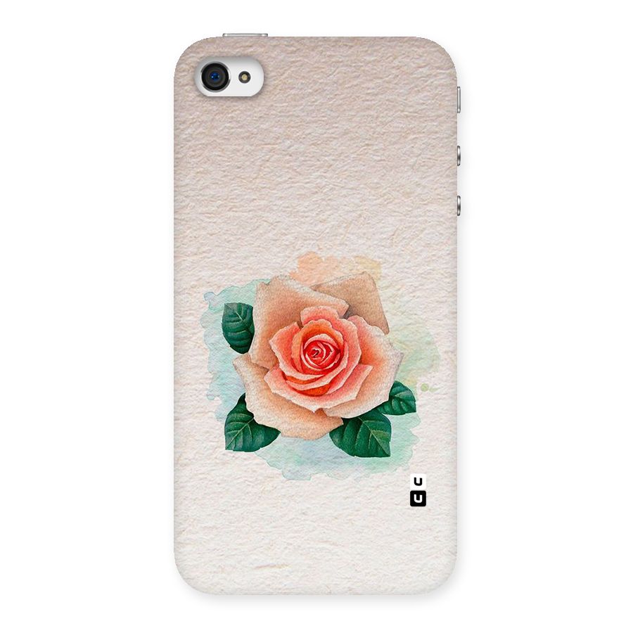 Flower Water Art Back Case for iPhone 4 4s