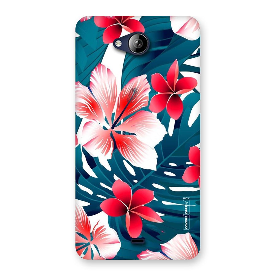 Flower design Back Case for Canvas Play Q355