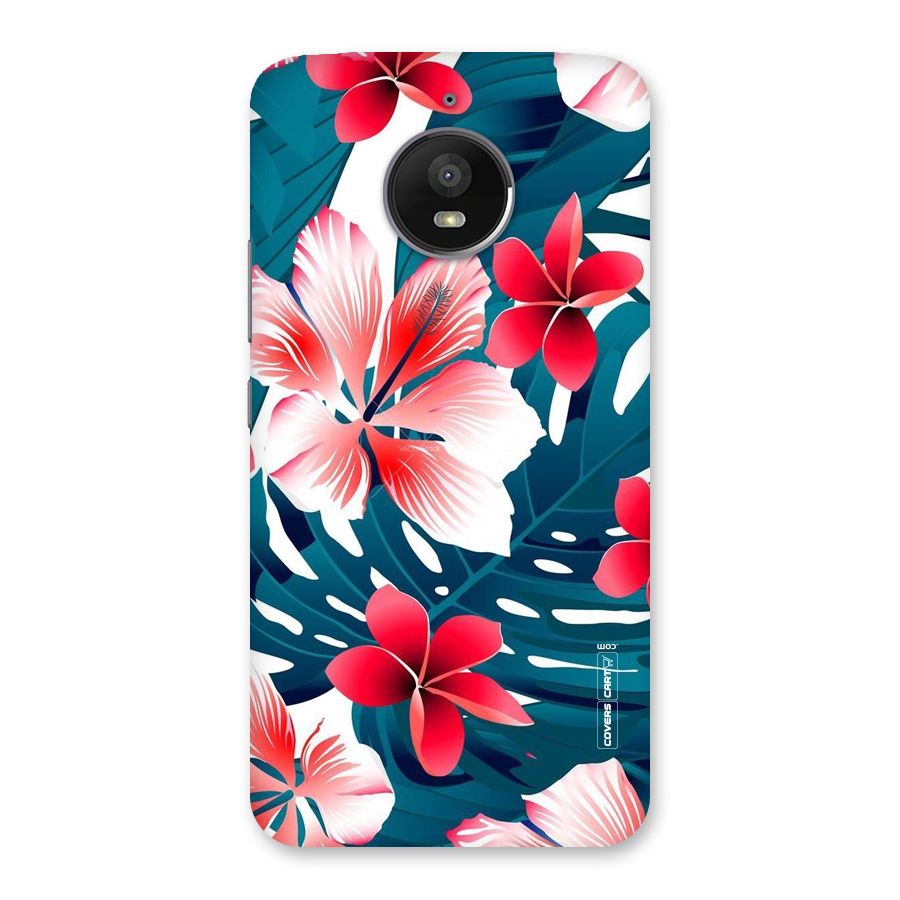 Flower design Back Case for Moto E4 Plus