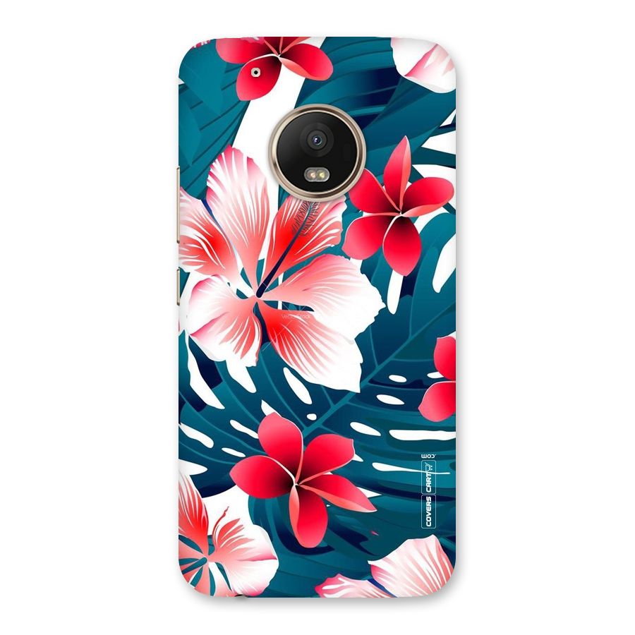 Flower design Back Case for Moto G5 Plus