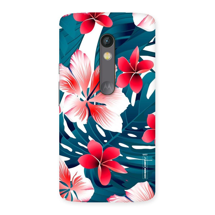 Flower design Back Case for Moto X Play
