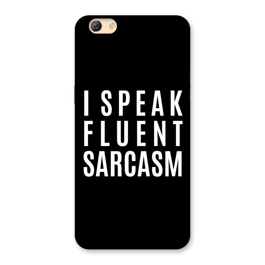 Fluent Sarcasm Back Case for Oppo F3 Plus
