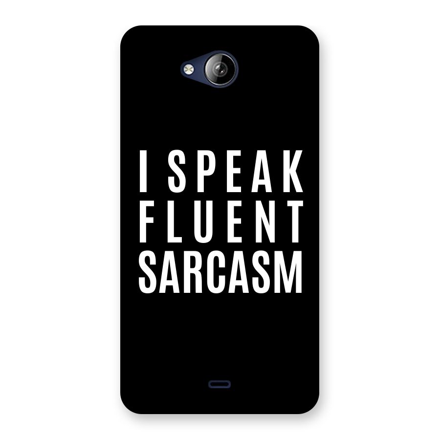 Fluent Sarcasm Back Case for Canvas Play Q355