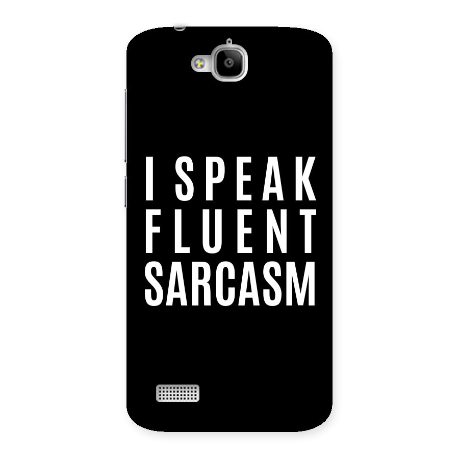 Fluent Sarcasm Back Case for Honor Holly