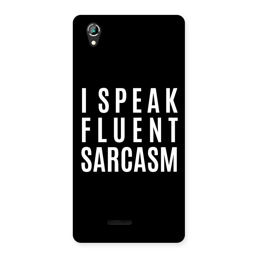 Fluent Sarcasm Back Case for Lava Iris 800