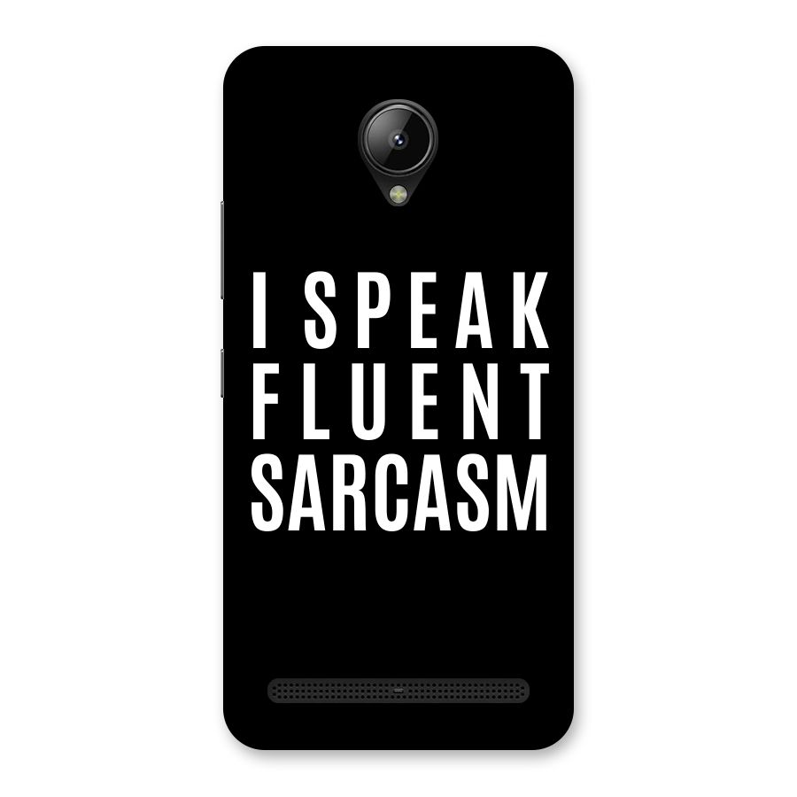 Fluent Sarcasm Back Case for Lenovo C2