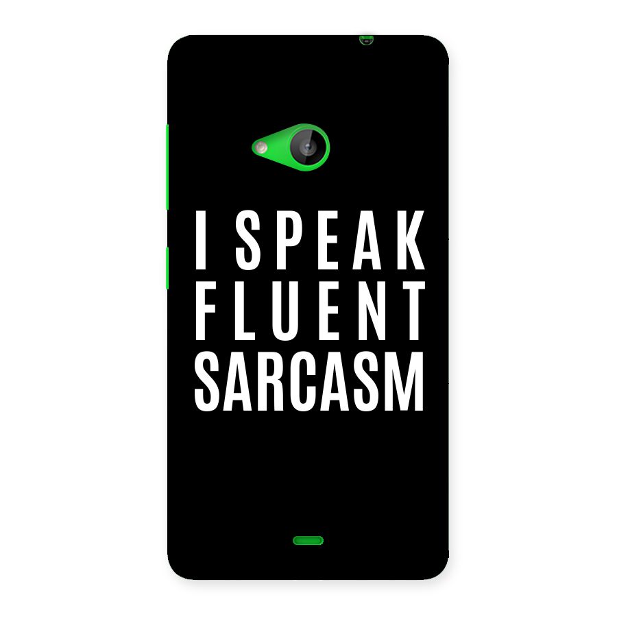 Fluent Sarcasm Back Case for Lumia 535