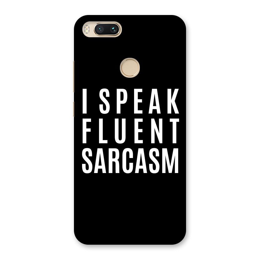 Fluent Sarcasm Back Case for Mi A1