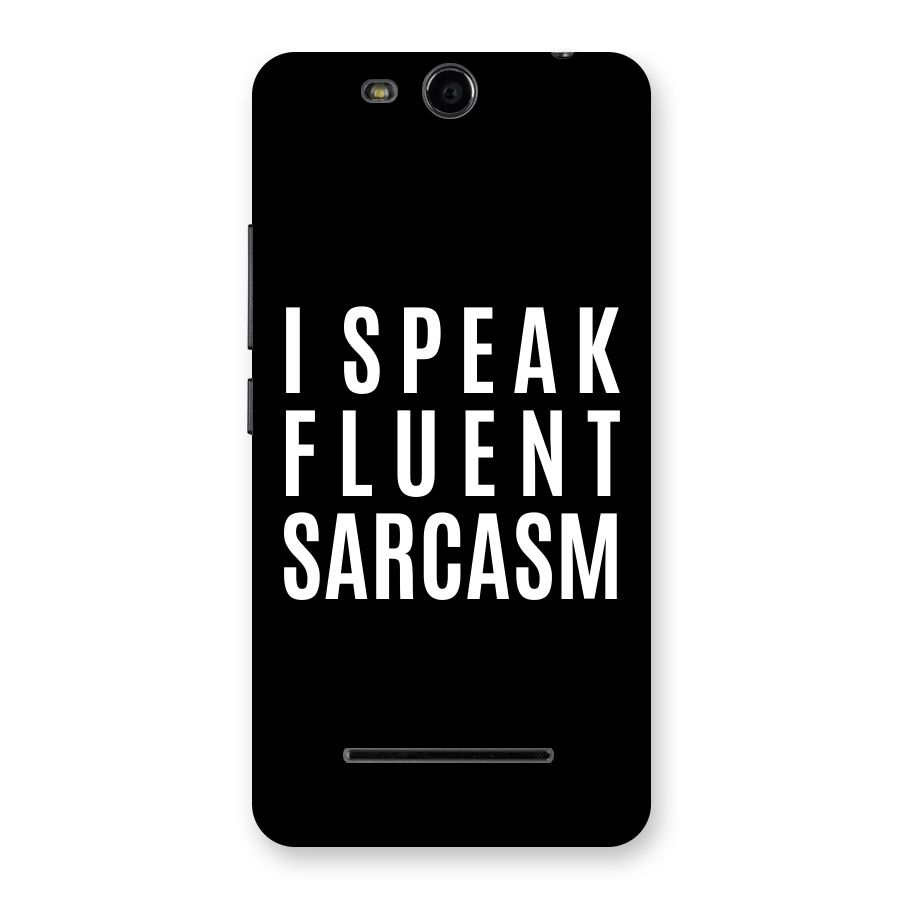 Fluent Sarcasm Back Case for Micromax Canvas Juice 3 Q392
